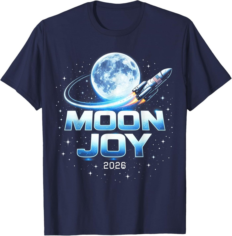 Moon Joy Space Exploration USA Moon Missions 2026 T-Shirt