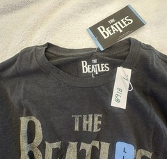 NWT The Beatles Rubber Soul men’s band graphic tee L stretch Official Merchandis