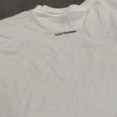 Apple The Grove Tee White Rainbow Wave Logo L Long Length Soft USA Made