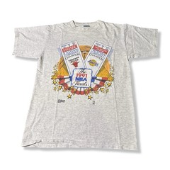 Vintage NBA FINALS CHICAGO BULLS LA LAKERS T-SHIRT TEE BASKETBALL Medium 90s