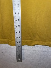 Duluth Shirt Mens XL Longtail Yellow Tshirt Relaxed Fit Thick Cotton Outdoors