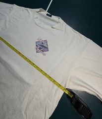 Vintage 90s Coral Reef Clownfish Art T-shirt Single Stitch Size XL Dirty Laundry