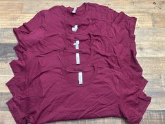 Bella + Canvas 3301C Blank Sueded T-Shirt Maroon Burgundy Unisex S-2XL | DTG HTV