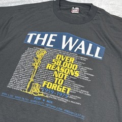 Vintage POW The Wall Shirt Men XL Black Reasons Not To Forget Veterans MIA