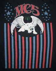 MC5 Stars Stripes Panther T-Shirt X-LARGE Full Length Print 2007 Motor City Five