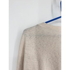Elwood Men Oatmeal Beige Cotton Henley Long Sleeve Shirt Large ET00026