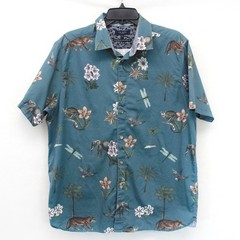 Ted Baker London Men’s Floral Animal Print 100% Cotton Shirt Resort Party Size 6