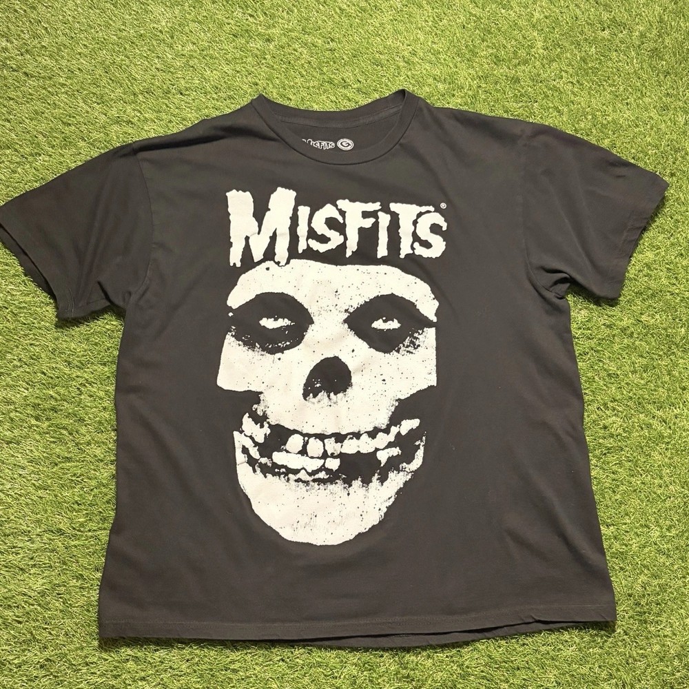 Misfits Skull Graphic T Shirt Men’s L Black Punk Rock