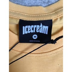 Icecream Men’s Warm Apricot Splat Short Sleeves Graphic T-Shirt Size M NWT