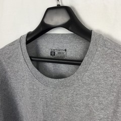 Carhartt Mens T-Shirt 3LX Tall Heather Gray Long Sleeve Graphic Loose Fit K231
