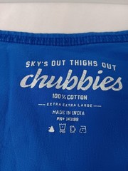 Chubbies Mens XXL Skys Out Thighs Out Blue Soto Tank Top Graphic Tee Sleeveless