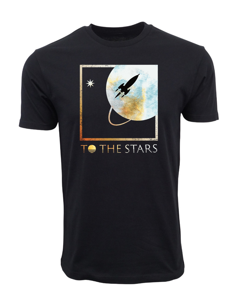 MENS ANGELS AND AIRWAVES TO THE MOON T SHIRT