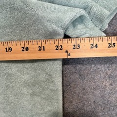 Terry Cloth Shirt Mens Medium Zip Pocket Green Italy Short Sleeve