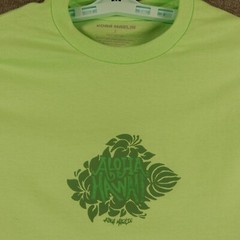Aloha Hawaii Mens TShirt Small Green Tropical Flowers Big Island HI Kona Marlin