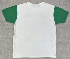 Bay Island Sportswear Brazil Shirt Mens Large Christ the Redeemer Flag Graphic