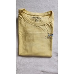 Nautica Mens XL Yellow Marlin Fish Graphic Tee Short Sleeve Cotton T-Shirt