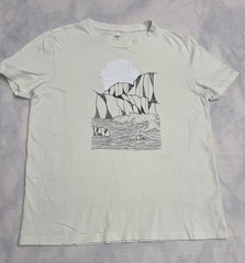 Dip Brand Cream 100% Organic Cotton Small Tshirt