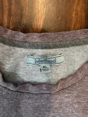 Method Men’s Crew Neck T-Shirt in Purple/Maroon with Grey Pocket – XL