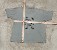 Rare Vintage Smiling Pig / Pig Butt Double Sided Single Stitch Shirt Size L