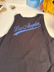 Pro 5 Men’s Black Los Angeles Graphic Print Cotton Jersey Tank Top Size 2XL