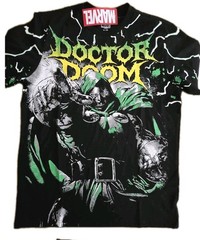 Marvel Doctor Doom Graphic Men’s T-Shirt Size (L) Masked Tyrant Comic Villain