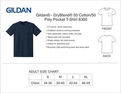 Gildan® Heavy Cotton ™ 100% Cotton Pocket T-Shirt 5300
