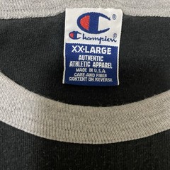 Champion Men’s Classic Jersey T-Shirt Black – XXL Vintage 90s Made In USA Tag