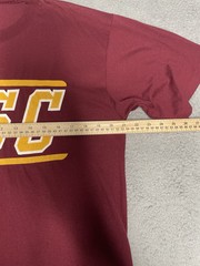 Vintage 90s USC Trojans Football T-Shirt Mens XL Burgundy Single Stitch USA Made
