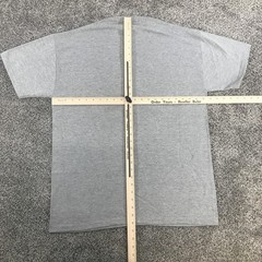 Vintage Russell Athletic Shirt Mens L Gray NuBlend Oxford Basic Tee Crew Neck