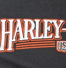 Vintage 3D Emblem Harley-Davidson B&D H-D back Hit Single Stitch 1986