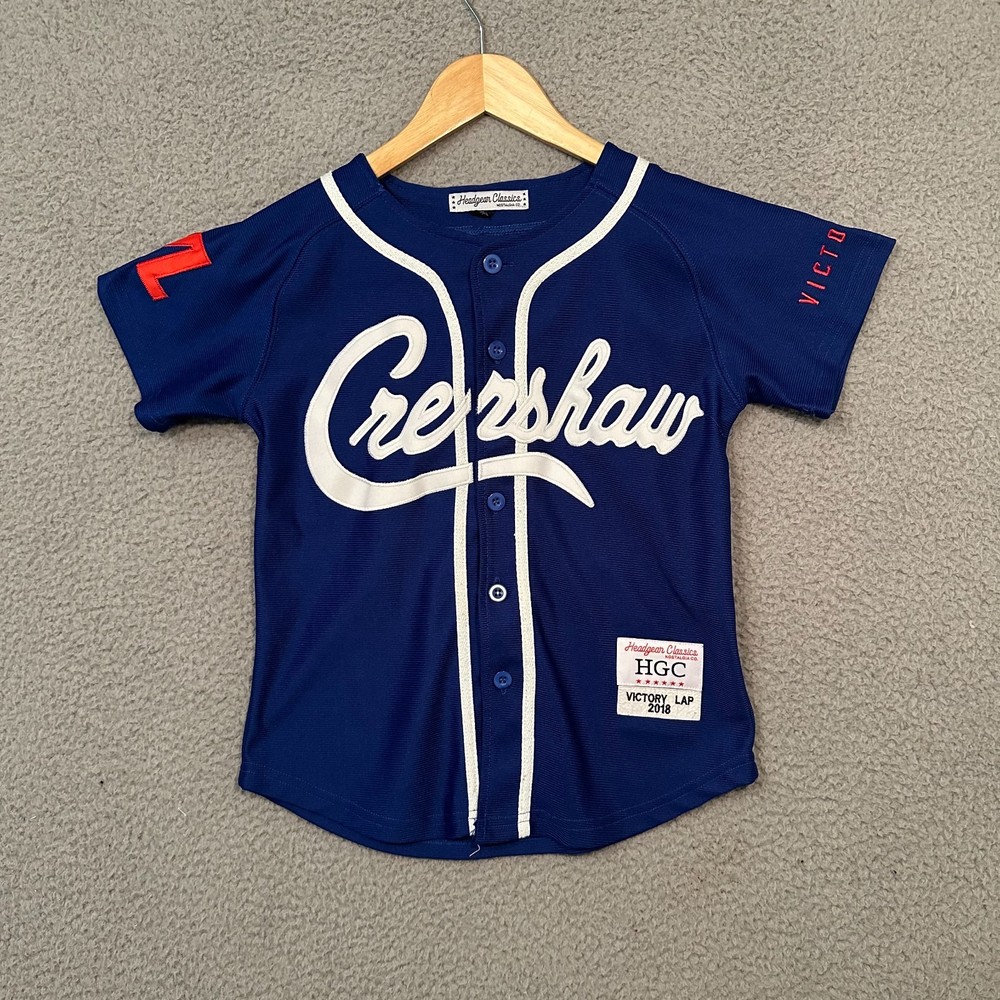 Headgear Classics Victory Lap Jersey Men’s Small Blue Nipsey Hussle Crenshaw
