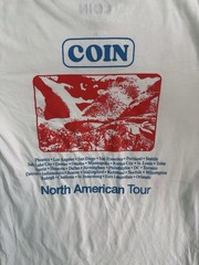 Rare COIN Uncanny Valley 2022 Concert Tour Short-Sleeve Tee White Large See Pics