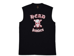VTG 90s ENERGIE HEAD HUNTERS SKULL SLEEVELESS T-SHIRT TANK TEE M/Slim ITALY Y2K