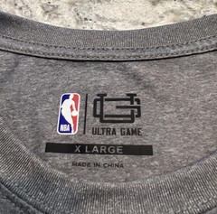 NBA Milwaukee Bucks 100% Polyester Long Sleeve Graphic Shirt Men’s Size XL Gray