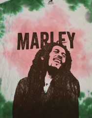 Zion Rootswear Mens Bob Marley Tie Dye Raggae Music Shirt New XS-3XL