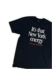 NEW New Balance NYRR New York Energy Running T Shirt Tee Black Mens