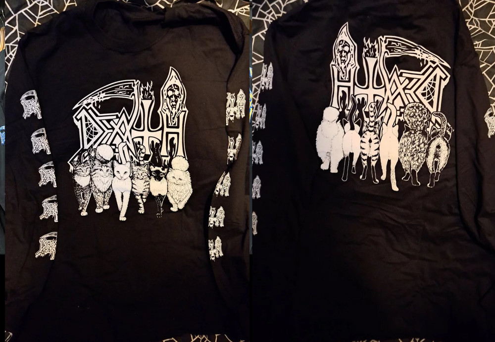 Collection Death Band Cat Long sleeve Shirt Rare Unisex S-5XL II229