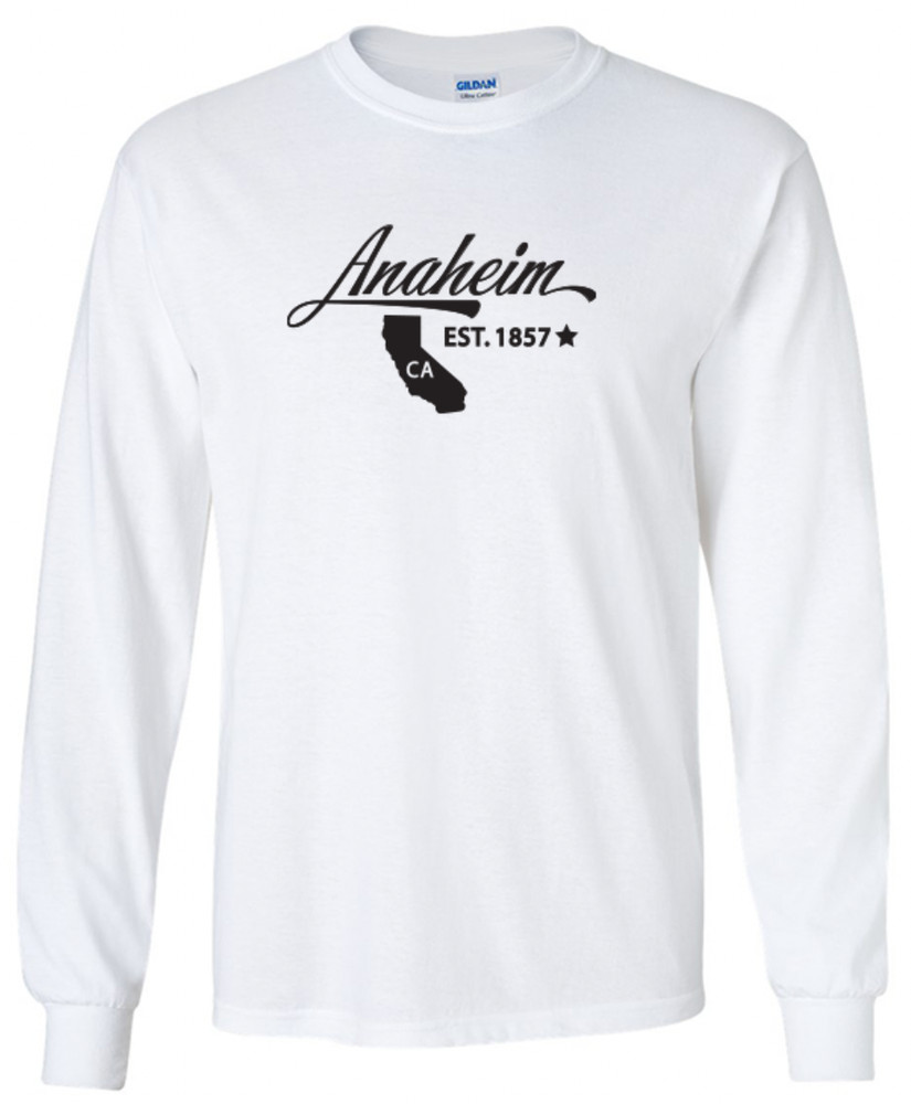 Anaheim California State T-Shirt Long Sleeve Graphic Tees Unisex Apparel Design