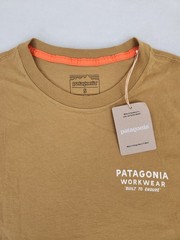 Patagonia Forge Born T-Shirt BobCat Brown Cotton Men’s Size Small New With Tags