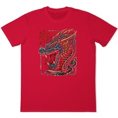 Japanese Dragon T Shirt Oriental Art Tattoo Streetwear Anime Mens Graphic Tee
