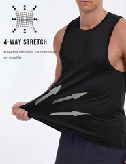 Men’s Tank Top Sleeveless Bodybuilding Muscle Shirts Gym Workout Tanks Shirt …