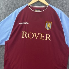 VTG Aston Villa 2003 2004 Home Soccer Jersey Men’s L Rover Football Diadora