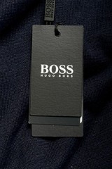 Hugo Boss Men’s “Persimo” Blue Knitted Crewneck T-Shirt Sweater US 2XL IT 56