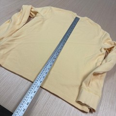 J Crew Oarsman Waffle Pocket T Shirt Medium Retro men’s heavy light yellow