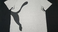 Puma Over Sized Logo Tee INF Future Puma-Gray Black- forever
