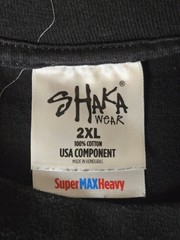 Shaka Wear Family First Tshirt Adult Size 2XL Black Heavyweight 100% Cotton