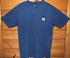 Carhartt Henley Neck T Shirt- Size Small- READ DESCRIPTION