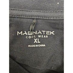 Magnatek Cool Wear Mens V-Neck T-Shirt Black XL MT1002T Cotton Blend