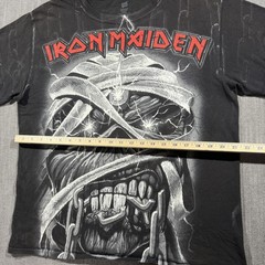 Iron Maiden Shirt Mens Medium Black Eddie Chains Metal Band Graphic Tee Hanes