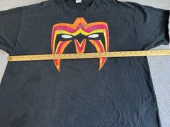 Vintage Y2K Ultimate Warrior Mask WWE WWF Legends Authentic On GILDAN TAG ,SZ 3X